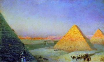 pirámides 1895 Romántico Ivan Aivazovsky ruso Pinturas al óleo